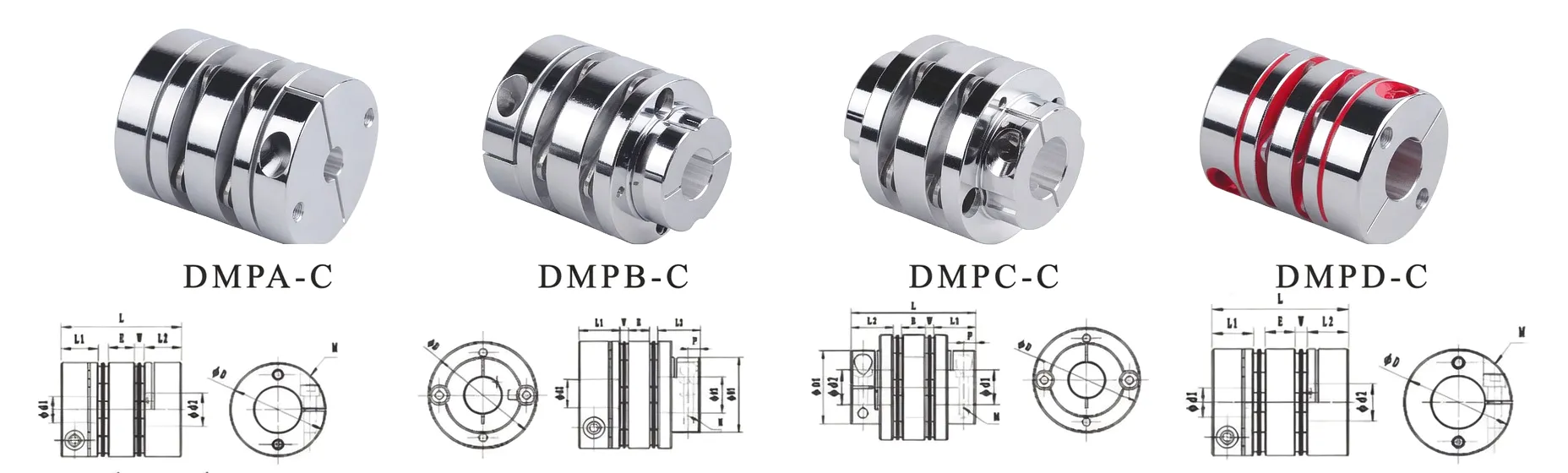 DMP disc coupling technical drawing and design specification