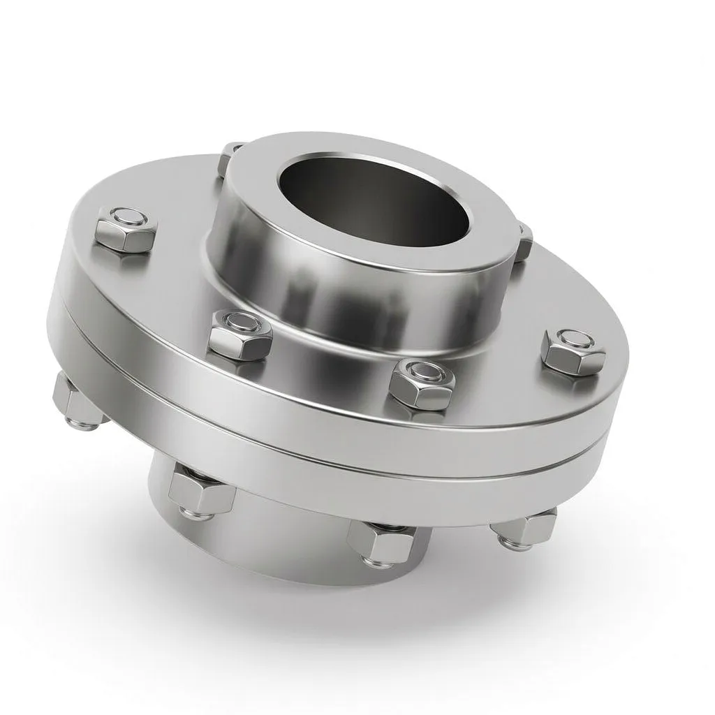 YL flange coupling side view and detail
