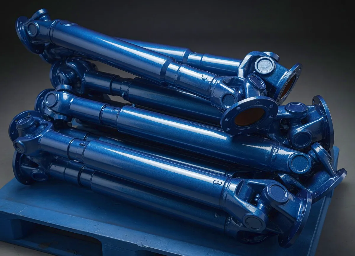 Cardan coupling cross trunnion mechanism detail