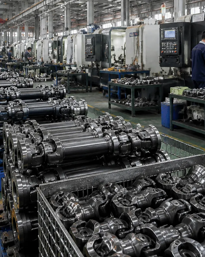 Cardan coupling cross shaft components