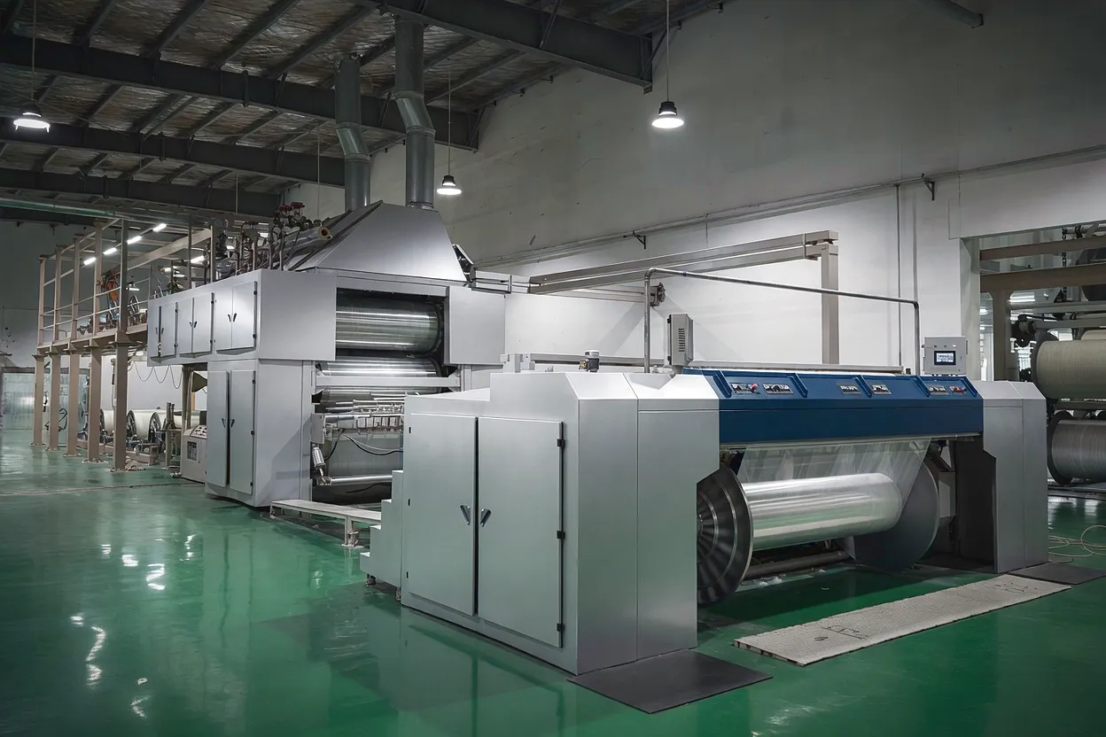 Industrial cardan coupling textile mill installation